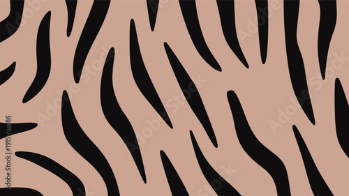 Vibrant zebra print pattern in black and brown