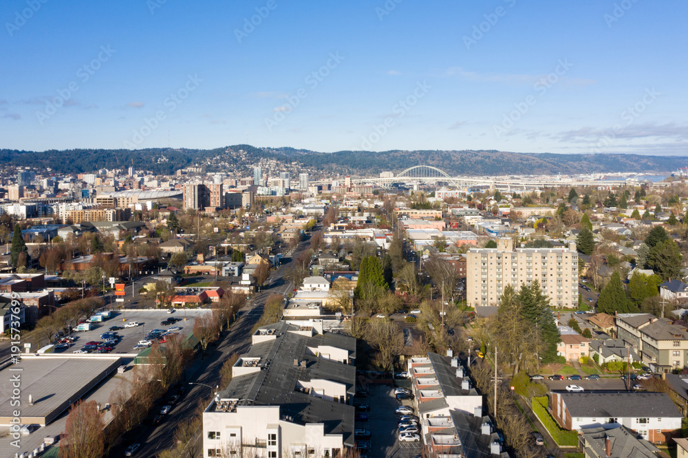 Obraz premium Northwest Portland as seen from the East side.