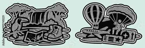 Embrace the Wild with Textured Adventure Patches for Outdoor Explorers