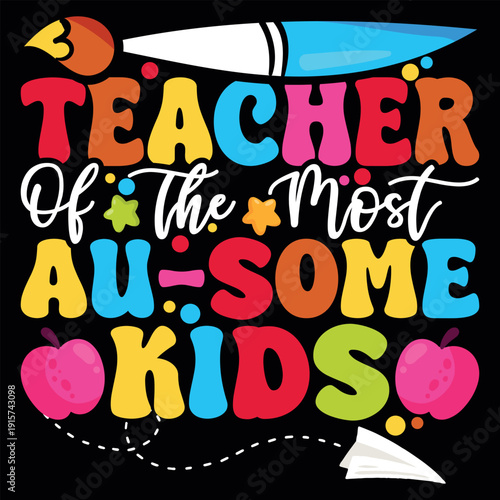 Teacher Lover Funny Autism Awareness T-shirt Design