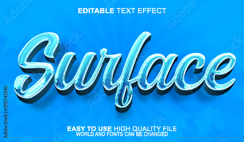  Surface Texture Top Layer Smooth Vector Fully Editable Smart Object Text Effect