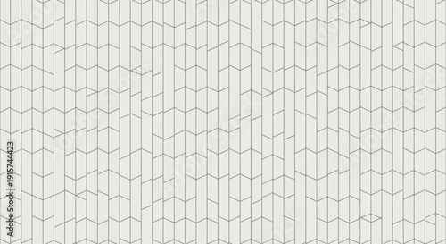 A close-up view of a geometric pattern featuring interconnected hexagons in a repeating design on a neutral background