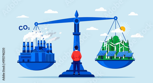 Balancing Industrial Emissions and Environmental Sustainability on a Scale