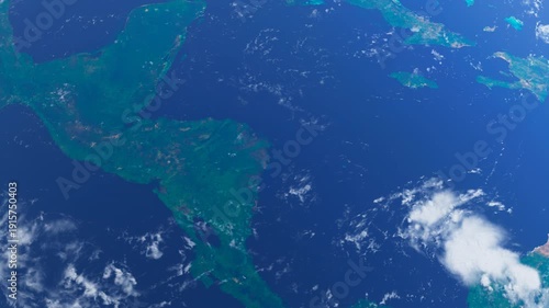 Cuba and Latin America From Space. Planet Earth From Space. Globe