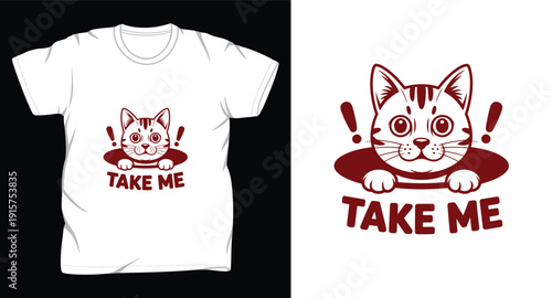 cat graphic vector art t-shirt design print template