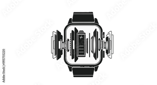 Smart Watch Maintenance and Repair Vector Icon Set
