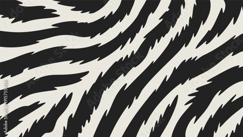 Close-up of black and white zebra stripes pattern