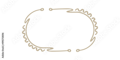 hand drawn wavy frame