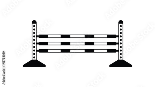 Equestrian obstacle hurdle for horse jumping competitions