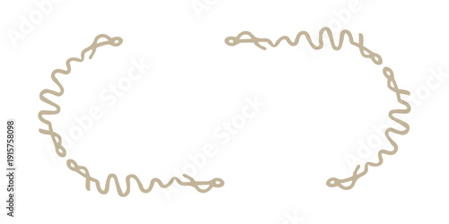 hand drawn wavy frame