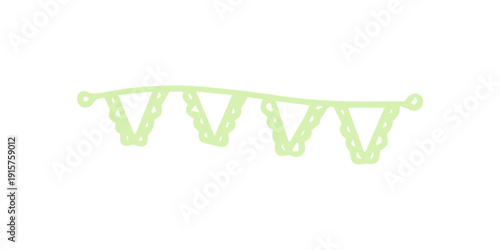 hand drawn party flags