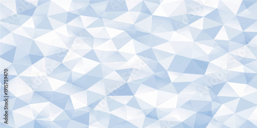 Abstract blue geometric triangle pattern background with polygonal design elements