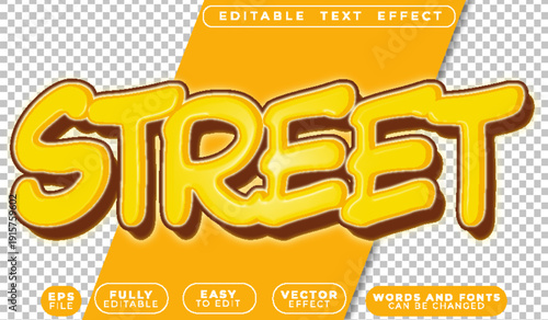  Street Graffiti Urban Wall Art Colorful Editable Vector Text File