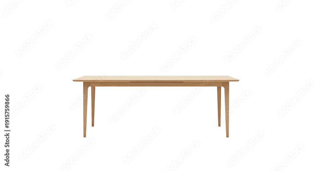 Fototapeta premium A minimalist wooden table on a transparent background