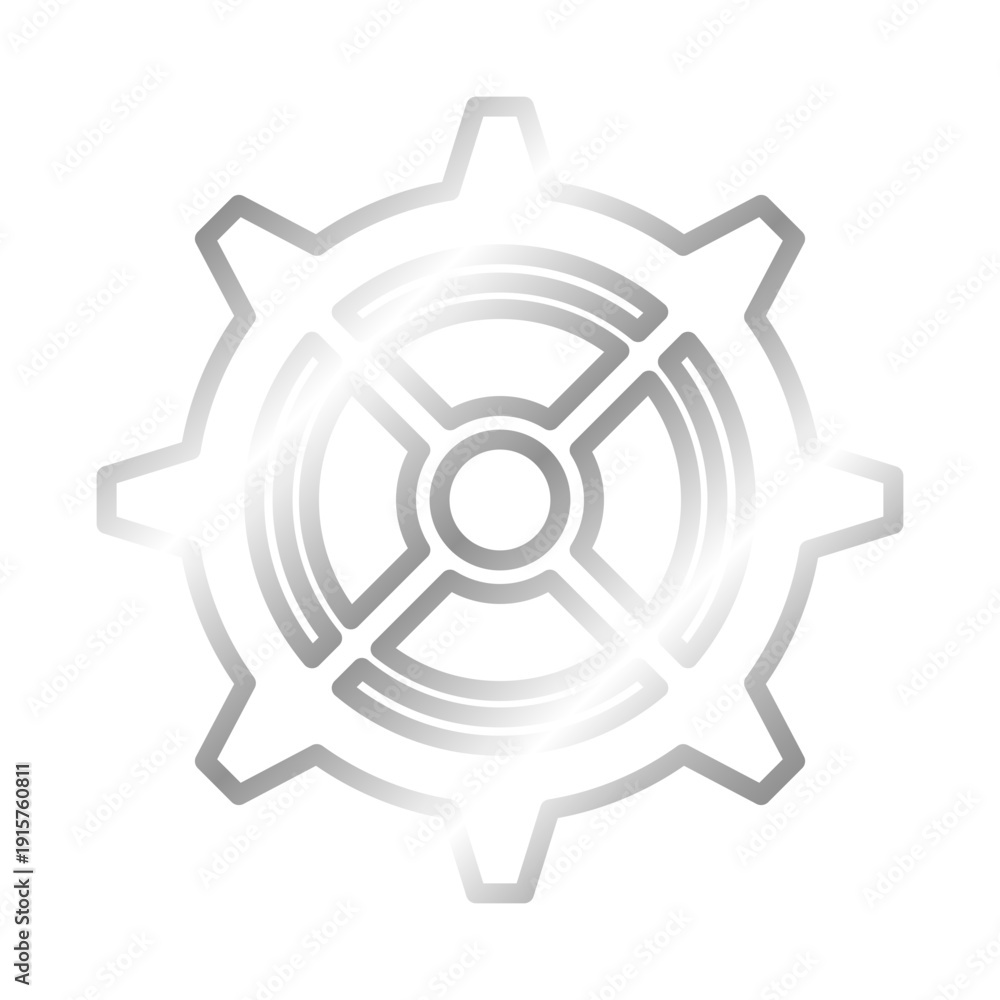 Obraz premium metallic gear cog