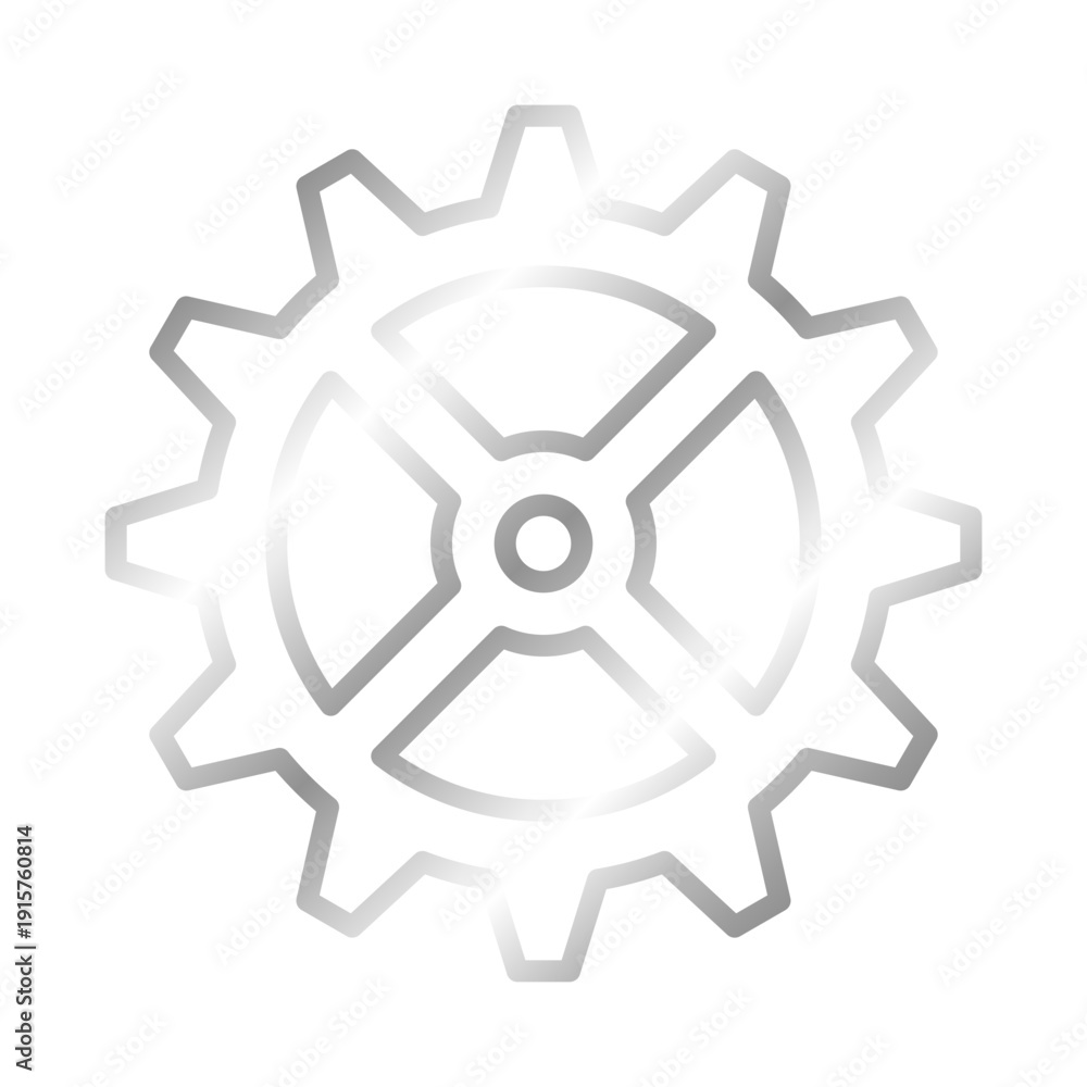 Obraz premium metallic gear cog