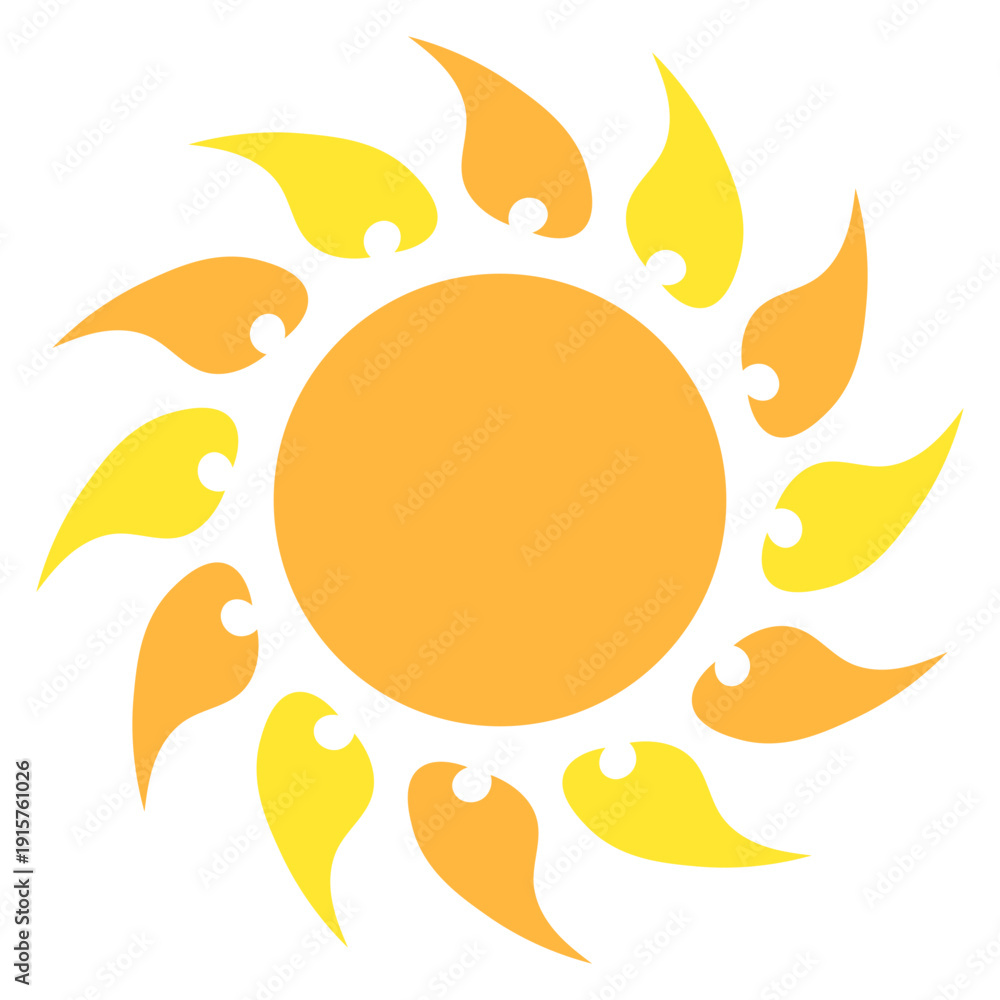 Naklejka premium sun element