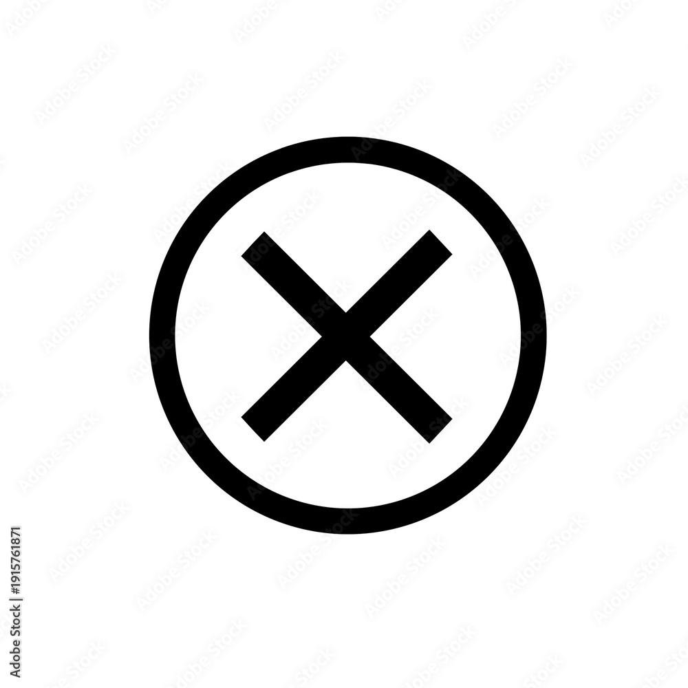 Obraz premium cross icon