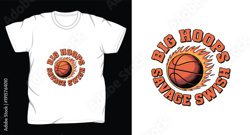 basketball graphic vector art t-shirt design print template