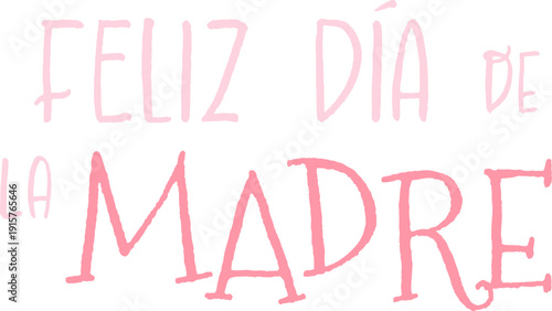 Texto gráfico feliz día de la madre