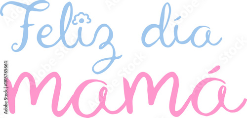 Texto gráfico feliz día mamá