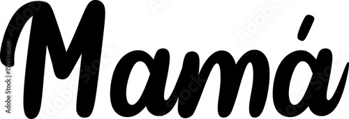 Texto gráfico mamá