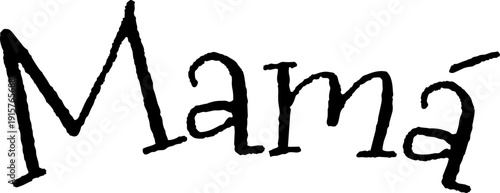 Texto gráfico mama 