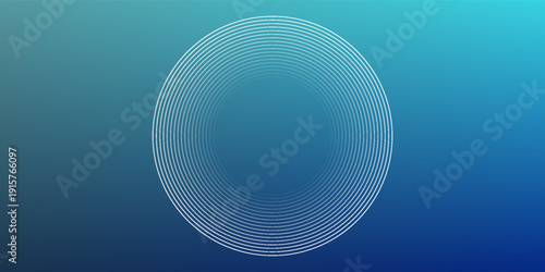 Blue-green gradient studio room, abstract background pattern, walls and floor reflect neon lights, dark tones and feel  speed of digital technology connected blue-green background. Future technology.