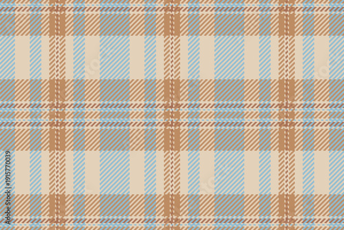 Punk pattern textile background, trim plaid fabric texture. Fold vector tartan seamless check in orange and light colors.