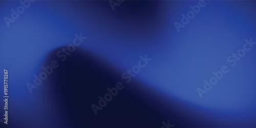 Deep blue ocean gradient wallpaper. Abstract deep dark navy underwater background. Night sky and deep water surface design. Blur sea backdrop for presentation  brochure  poster  banner. Vector