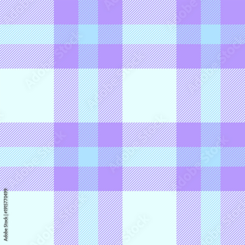 Workshop seamless background textile, patterned texture fabric vector. Quilt pattern plaid check tartan in indigo and light colors.