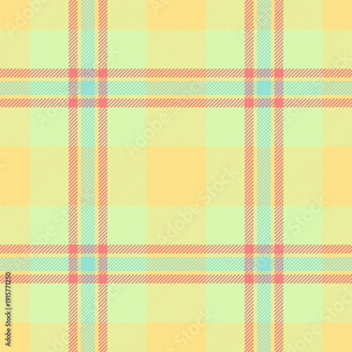 Suite seamless tartan pattern, installing vector plaid check. Composition textile texture background fabric in light and yellow colors.
