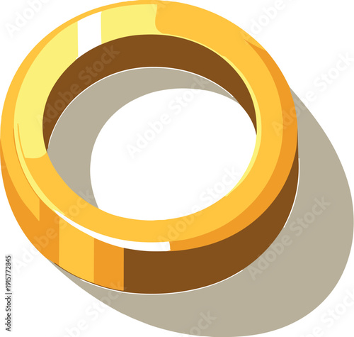 R ingjewelrym inim ally ing flat top down view withcircul ar outl ine and inner open ing cle arlydef ined positi oned in the left