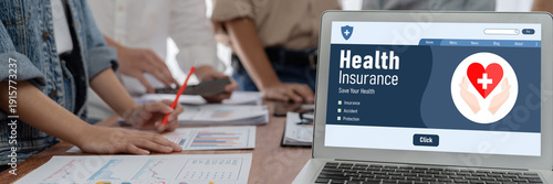 Health insurance web site brisk registration system for easy form filling