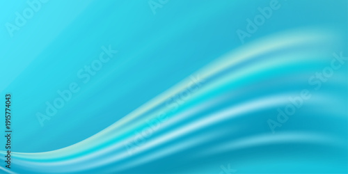 Blue gradient background with soft light waves and abstract patterns. Modern bg design with flowing lines, perfect for tech, medical presentations and business banners. Vector illustration