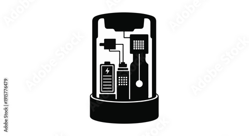 Cityscape model miniature buildings inside glass container urban landscape architecture concept