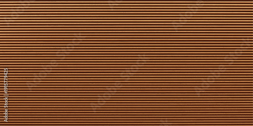 Brown corrugated cardboard texture featuring a striped paper pattern and old weathered material surface for a rustic wood design backdrop