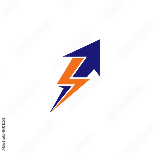 Free Download Lightning Bolt Arrow Logo Design Element. - GFXLoad