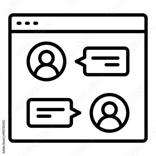 website conversation icon