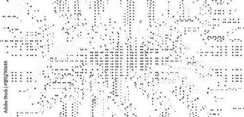 Abstract black triangular digital background with scattered geometric elements, modern minimal polygon pattern on white backdrop, dynamic technology inspired design