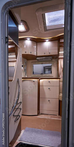Interior of a camper van