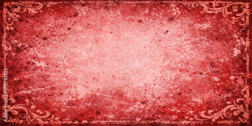 Red grunge textured background with vintage rough surface