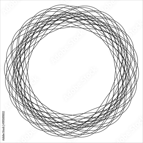 Wallpaper Mural Abstract Circular Spirograph Geometric Pattern Torontodigital.ca