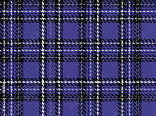Tartan plaid seamless pattern, blue and black medium checkered plaid background. Perfect for mens clothing design, luxury festive themes and traditional decor