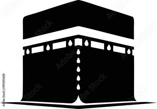 Islamic Holy Kaaba Structure, A Sacred Landmark for Pilgrimage and Prayer