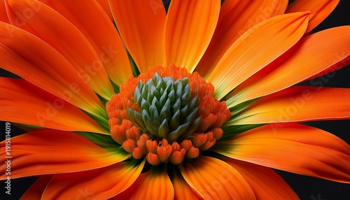 Close Up Of Orange Ornithogalum Flower