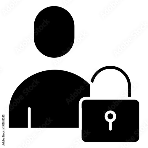 Access Glyph Icon Illustration Vector