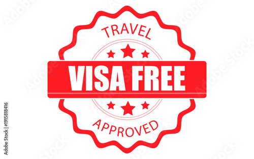 Visa free stamp, Visa Free travel icons, Visa free stock image, Visa free png image
