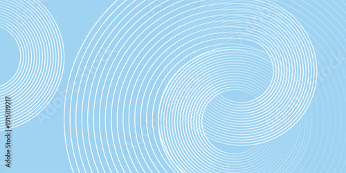 Background pastel colorful  blue and white gradations. Circle effect style geometric simple modern abstract nice