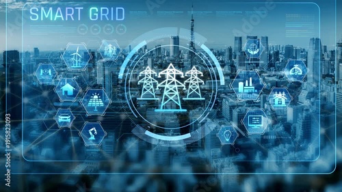 Smart grid system integrating renewable energy sources, energy storage, smart inverters, and demand response for efficient, decentralized, and modern power distribution Marrow